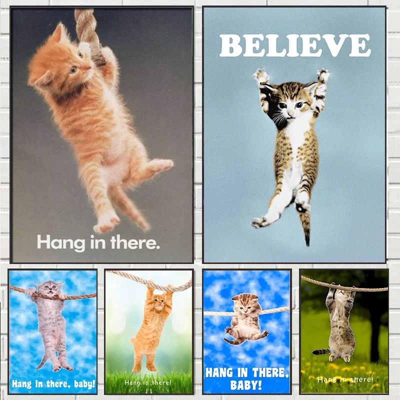 Baby Nursery Images - Hang In There Baby Cute Cat