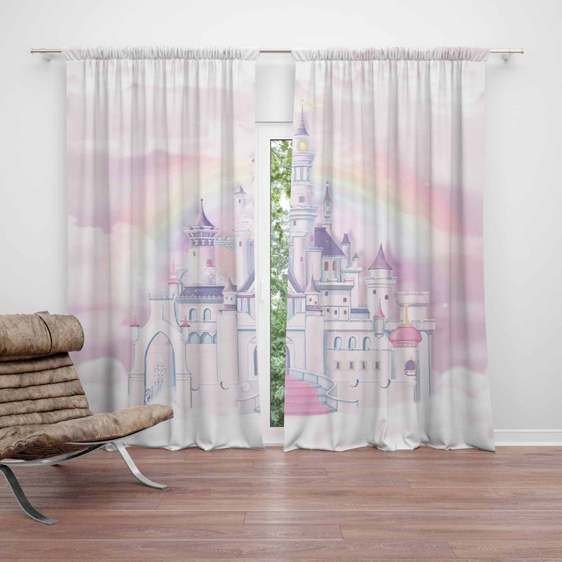 Baby Nursery Curtains - Princess Castle Nursery Curtain Kids Bedroom