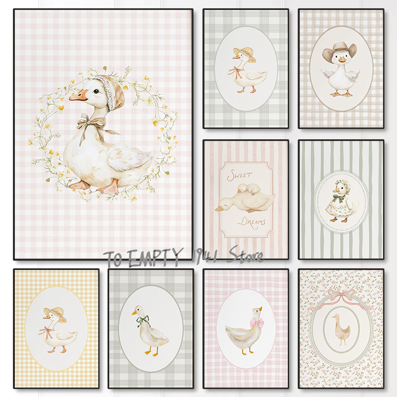 Baby Nursery Images - Silly Little Goose Nursery Duck Gingham