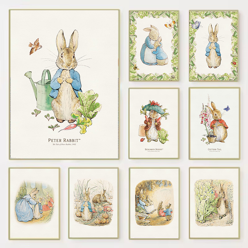 Baby Nursery Vintage Decor - 2026 Vintage Boho Bunny Rabbit Inspired