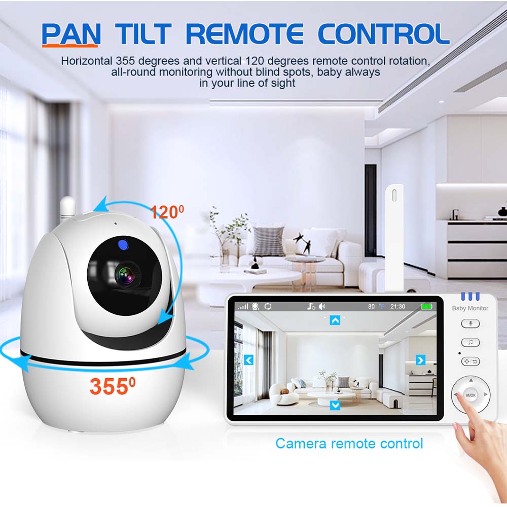 5 Inch Video Baby Monitor Indo - Wearable Baby Monitor 评论和价格