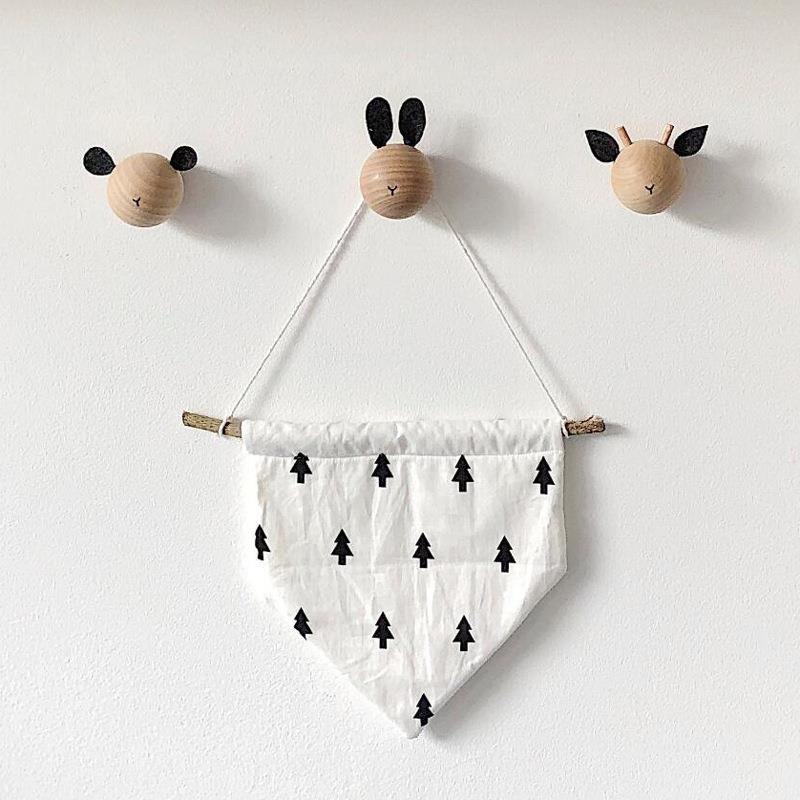 Modern Minimalist Wooden Hook  - Baby Nursery Hooks 评论和价格