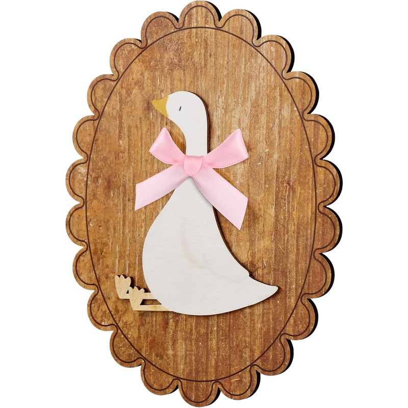 Whimsical Vintage Wooden Goose - Baby Nursery Vintage Decor 评论和价格