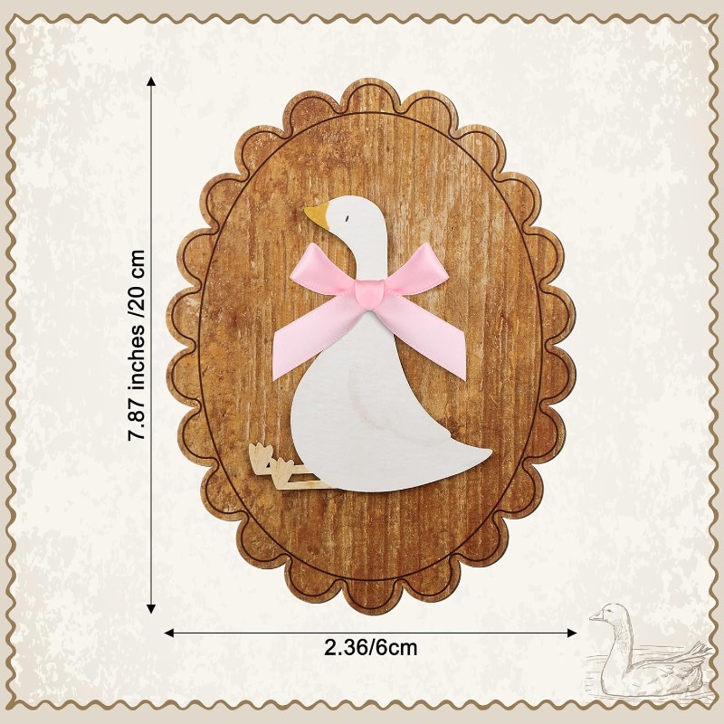 Whimsical Vintage Wooden Goose - Baby Nursery Vintage Decor 评论和价格