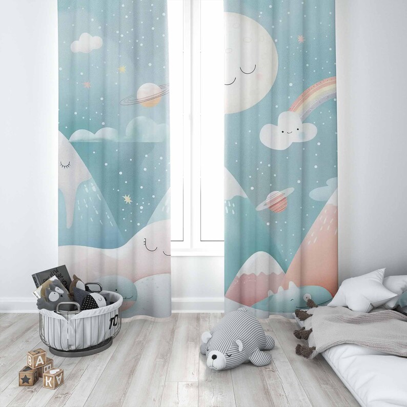 Mountain Rainbow Baby Nursery  - Baby Nursery Curtains 评论和价格