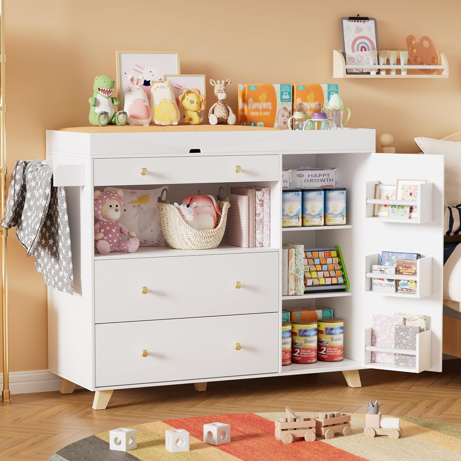 Baby Changing Table, Modern Di - Baby Nursery Drawers 评论和价格
