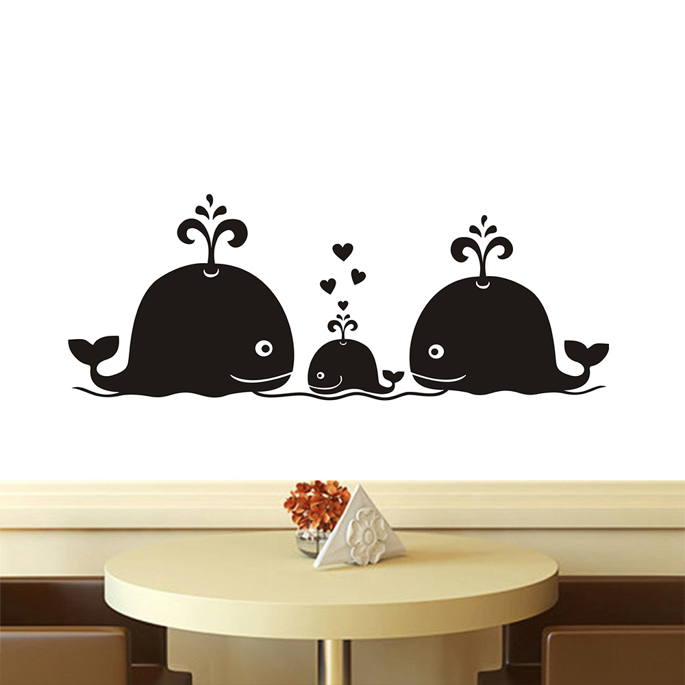 New Cute Whale Hearts Family W - Baby Nursery Vintage Decor 评论和价格