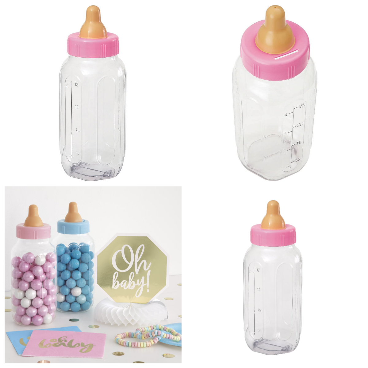 11 Inch Pink Plastic Baby Bott - Baby Nursery Games 评论和价格