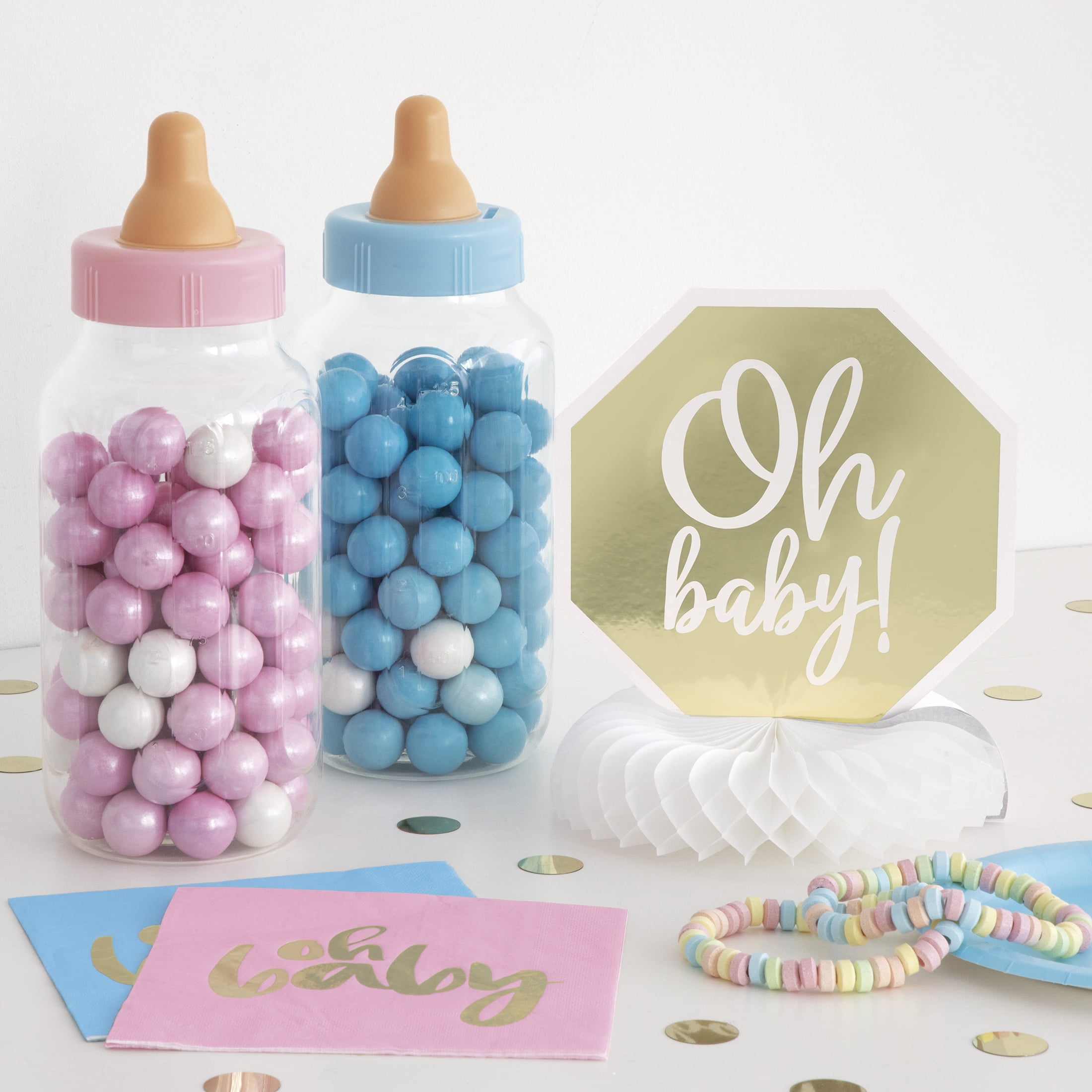 11 Inch Pink Plastic Baby Bott - Baby Nursery Games 评论和价格