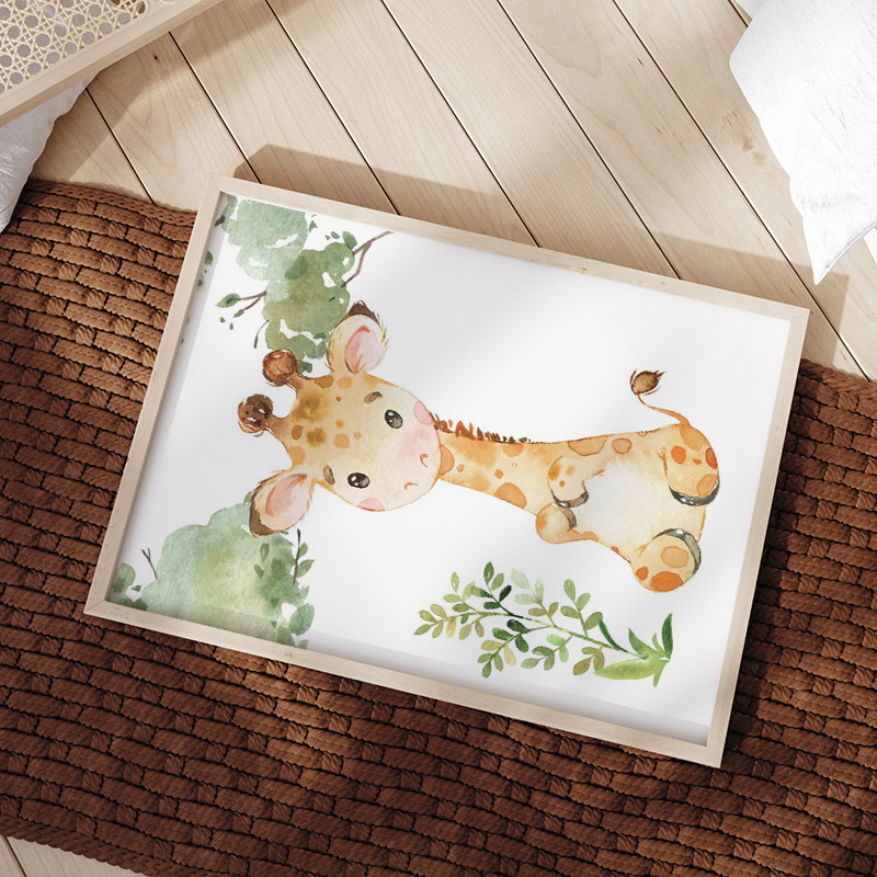 Lion Elephant Giraffe Monkey Z - Baby Nursery Jungle Animals 评论和价格