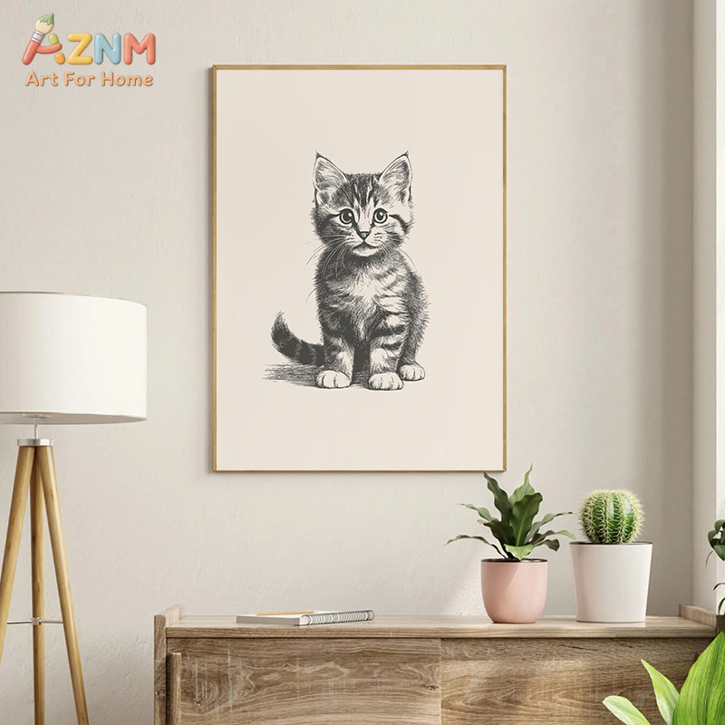 AZNM Vintage Sketch Baby Anima - Baby Nursery Vintage Decor 评论和价格
