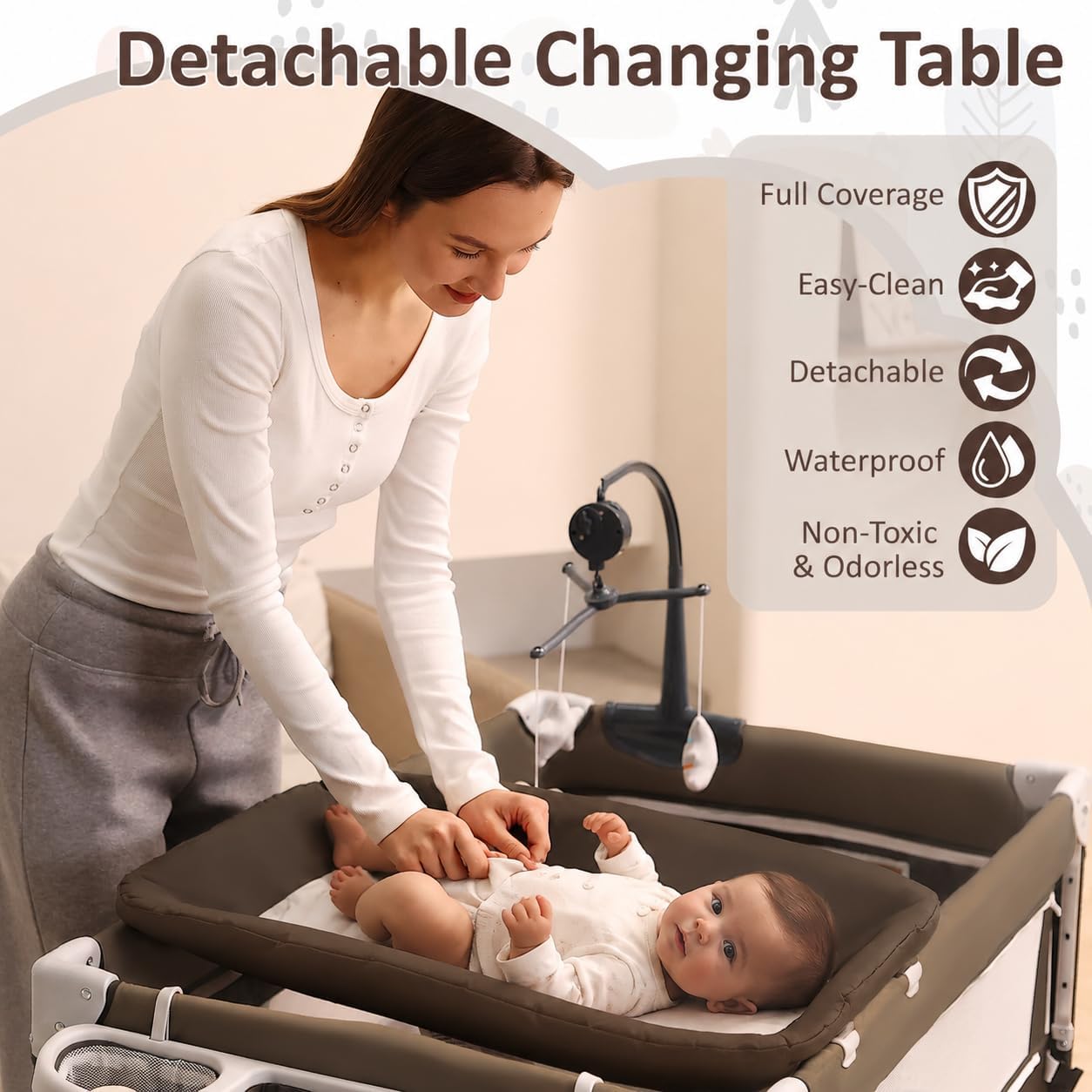 5-in-1 Baby Bassinet Bedside S - Bassinet Bedside Sleeper 评论和价格
