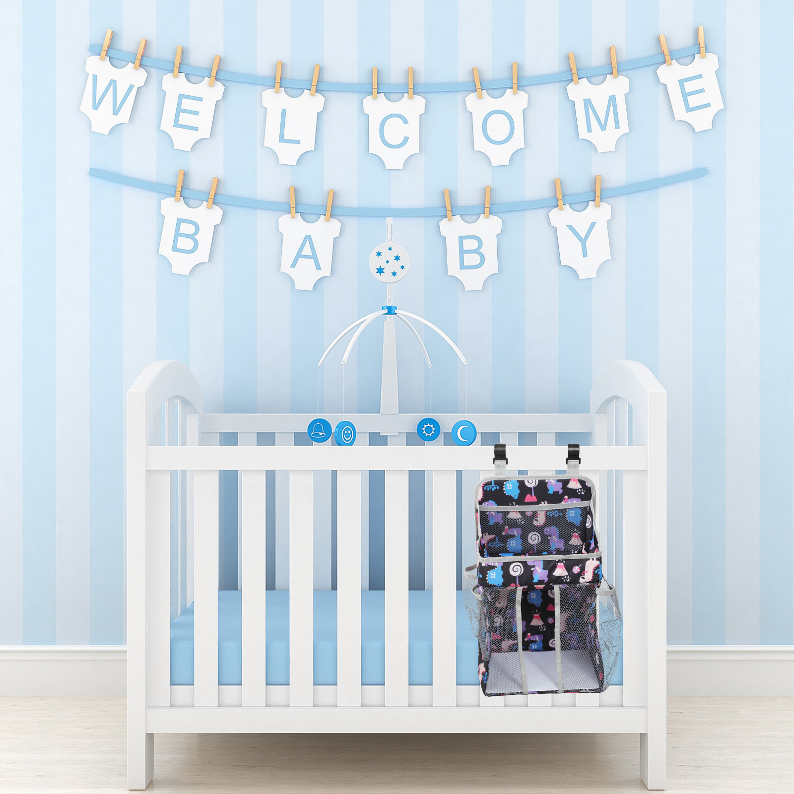 Nappy Bags Nursery Storage Bab - Baby Nursery Crib 评论和价格