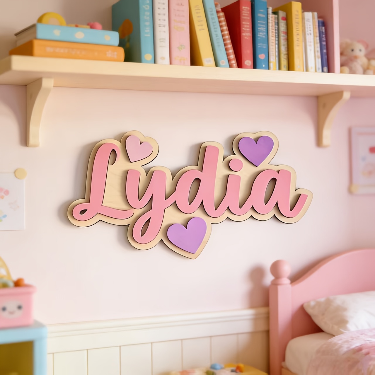 Personalized Gradient Heart Na - Baby Nursery Usa 评论和价格