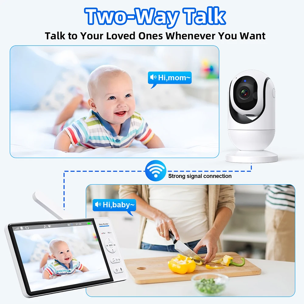 No WiFi 7 Inch Baby Monitor 2- - Wearable Baby Monitor 评论和价格
