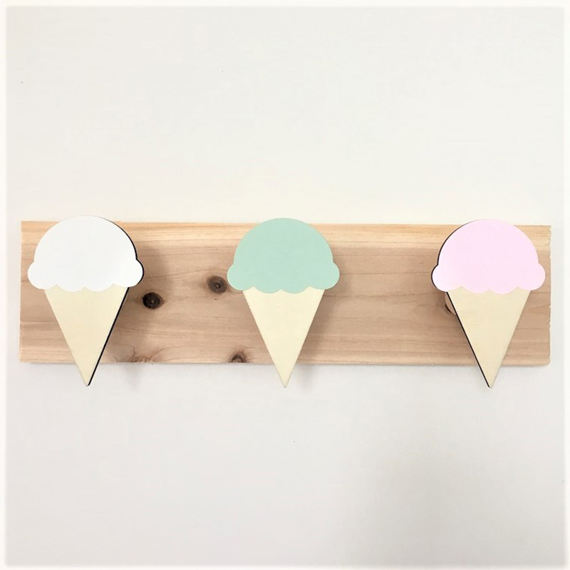 Girl Decorative Hooks Wooden W - Baby Nursery Hooks 评论和价格