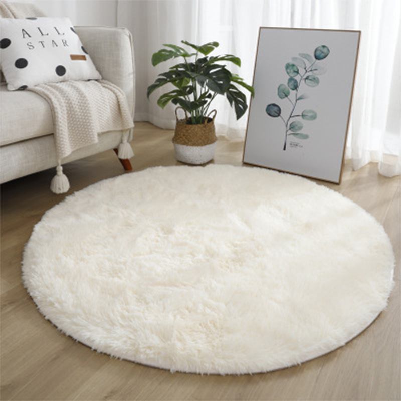 Super Soft Fluffy Round Rug Pl - Baby Nursery Game 评论和价格