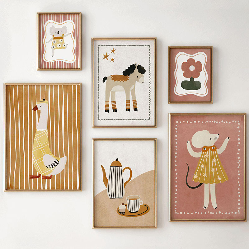 Mouse Goose Horse Koala Coffee - Baby Nursery Images 评论和价格