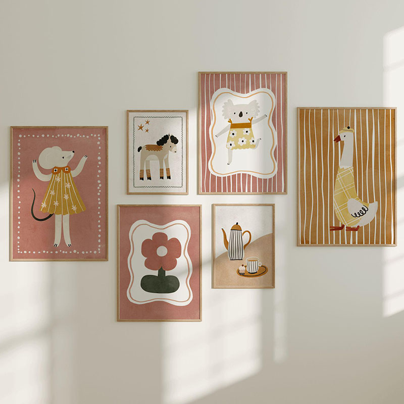 Mouse Goose Horse Koala Coffee - Baby Nursery Images 评论和价格