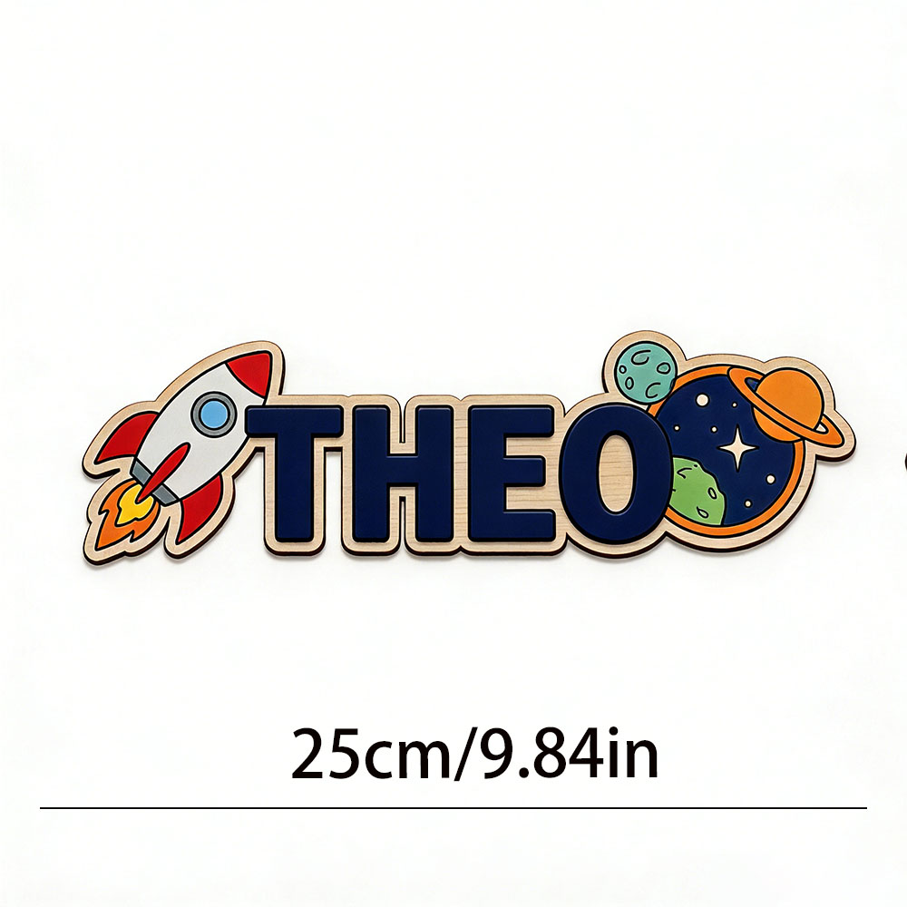 Personalized Space Rocket Name - Baby Nursery Usa 评论和价格