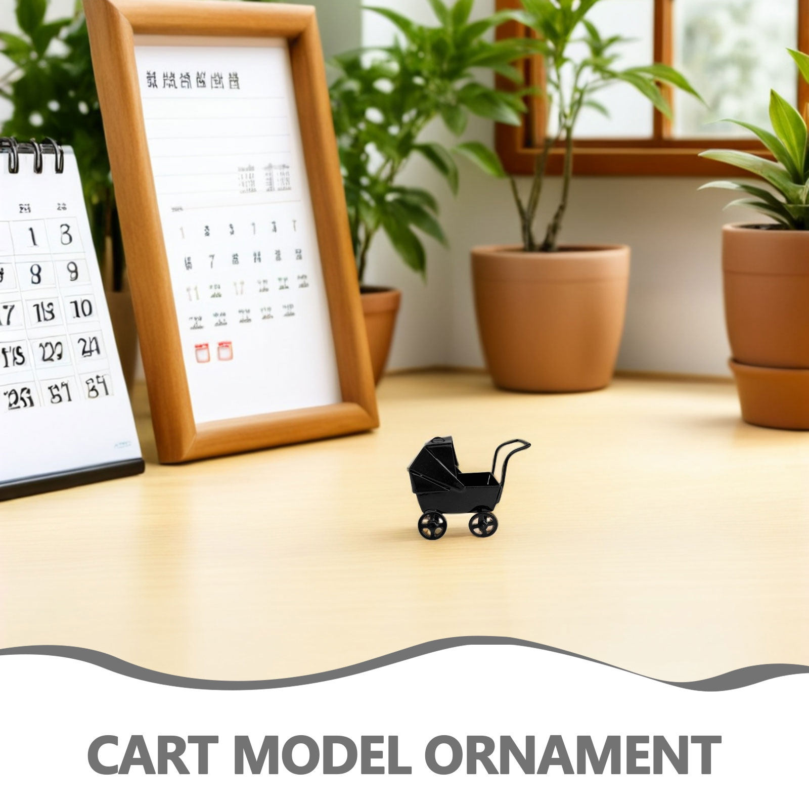 Miniature Iron Baby Pram Strol - Baby Nursery Vintage Decor 评论和价格