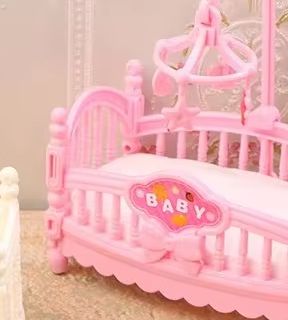 1:12 Dollhouse Miniature Mini  - Baby Nursery Crib 评论和价格