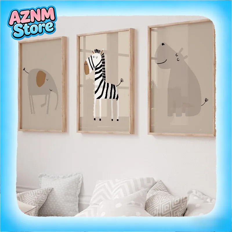 Lion Tiger Elephant Giraffe Ju - Baby Nursery Jungle Animals 评论和价格