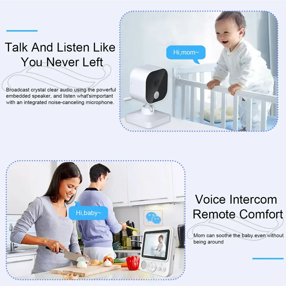 2.8 Inch Video Baby Monitor Wi - Wearable Baby Monitor 评论和价格