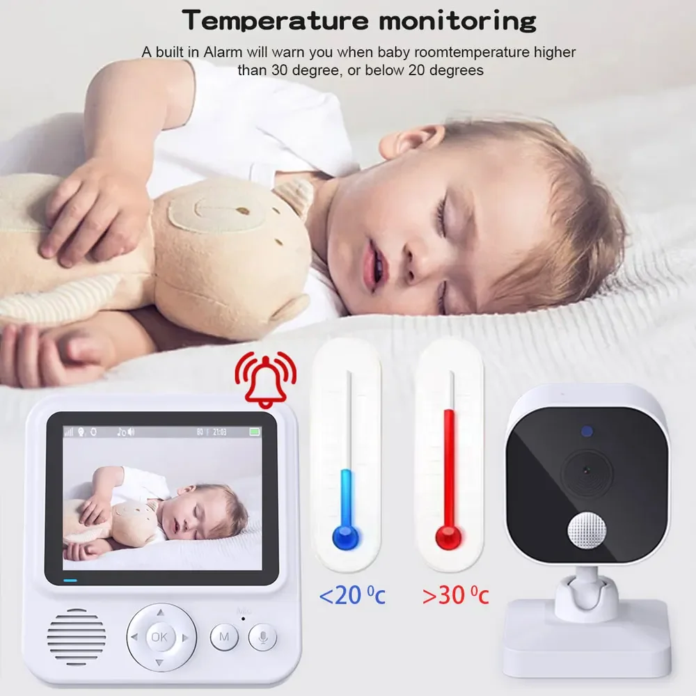 2.8 Inch Video Baby Monitor Wi - Wearable Baby Monitor 评论和价格