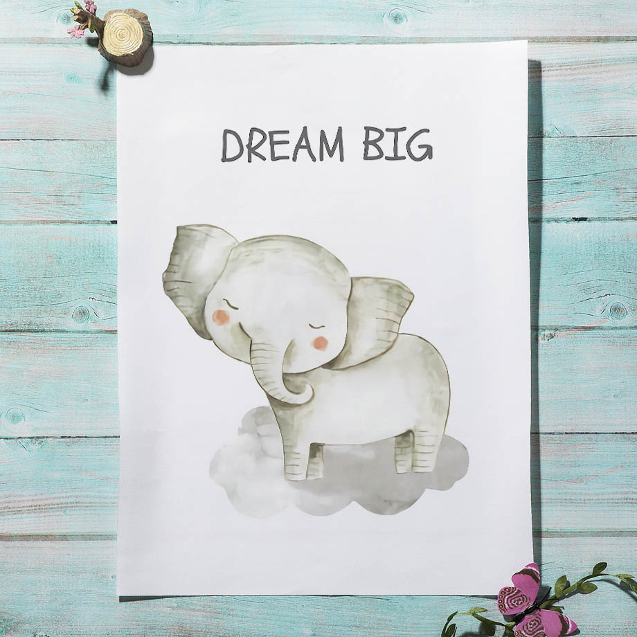 Nursery Wall Art Canvas Painti - Baby Nursery Giraffe 评论和价格