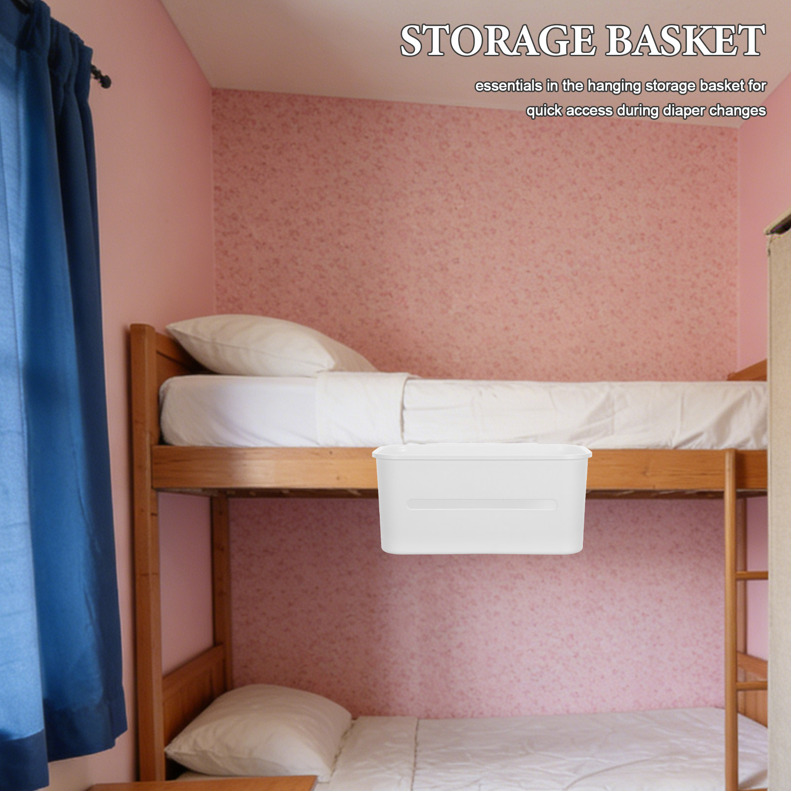 Crib Hanging Storage Basket Ba - Baby Nursery Crib 评论和价格