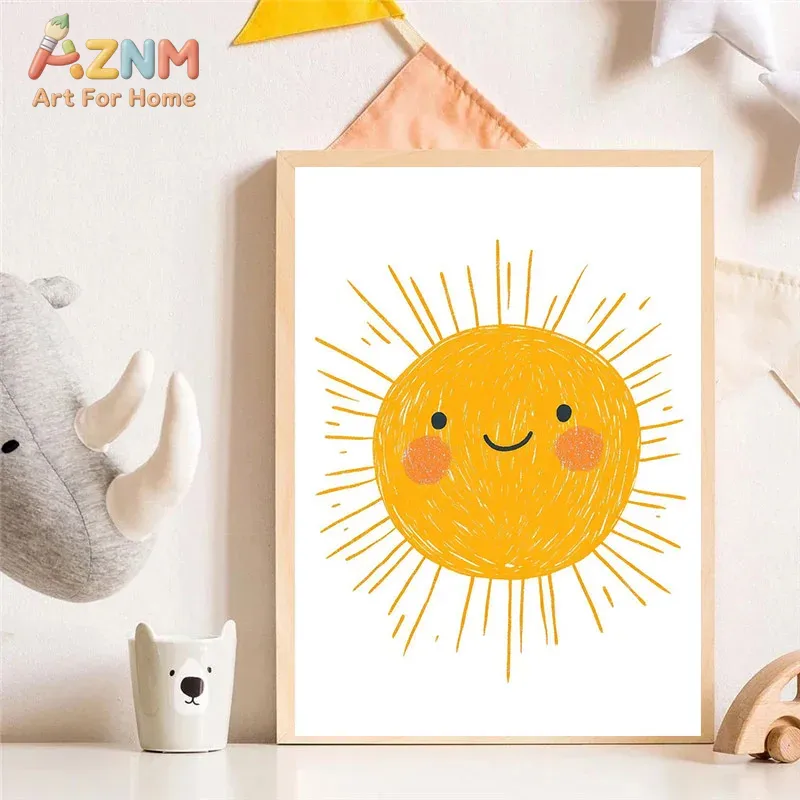 AZNM Watercolor Cute Animal Ca - Baby Nursery Giraffe 评论和价格
