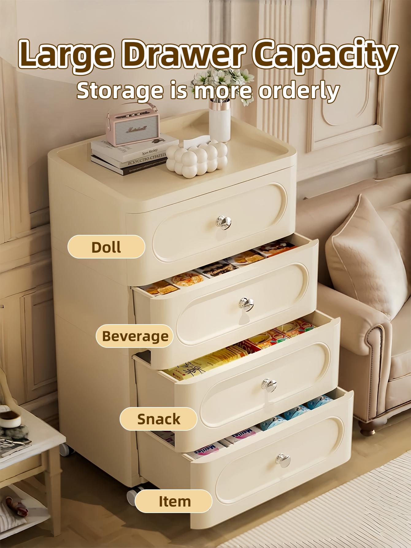 4-Drawer Rectangle Rolling Sto - Baby Nursery Drawers 评论和价格