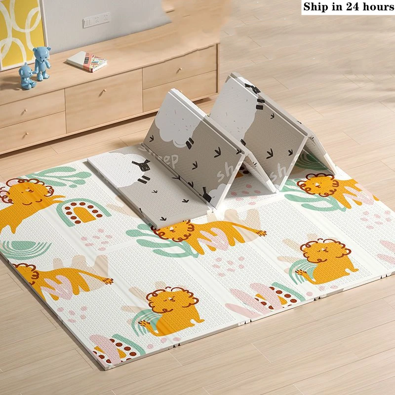 Baby Play Mats Foldable Xpe Pu - Baby Nursery Games 评论和价格