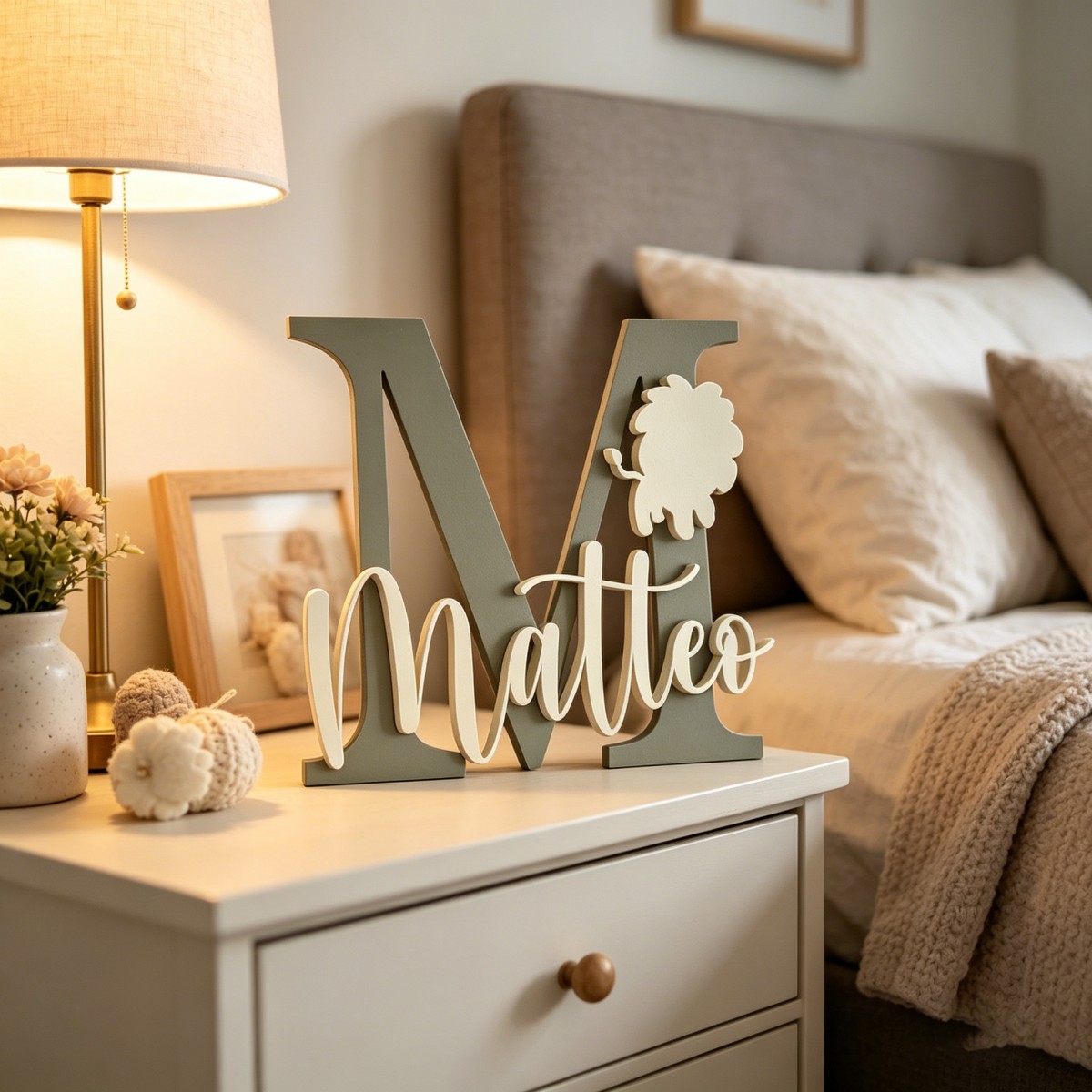 1Pc Custom Lion Name & Initial - Baby Nursery Usa 评论和价格