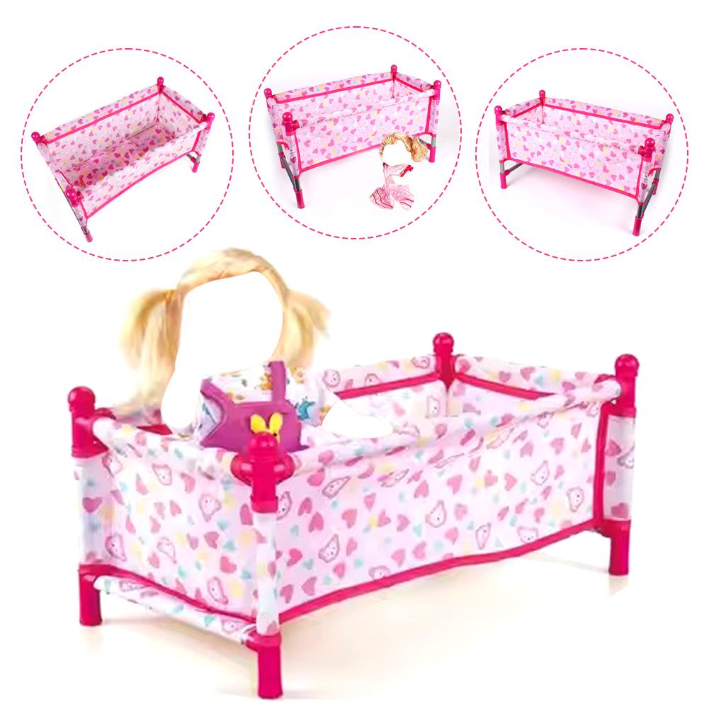 Toy Bed Simulation Baby Doll B - Baby Nursery Crib 评论和价格