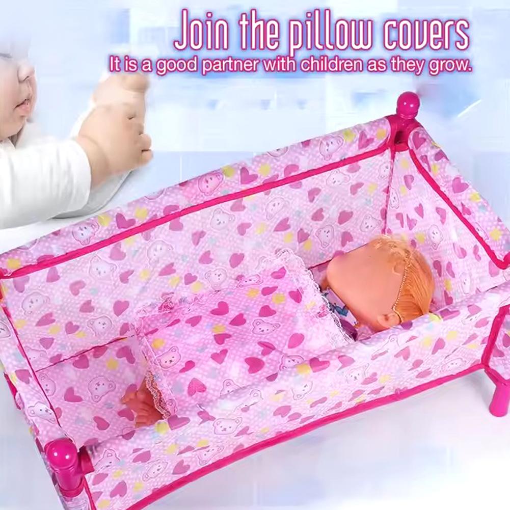 Toy Bed Simulation Baby Doll B - Baby Nursery Crib 评论和价格