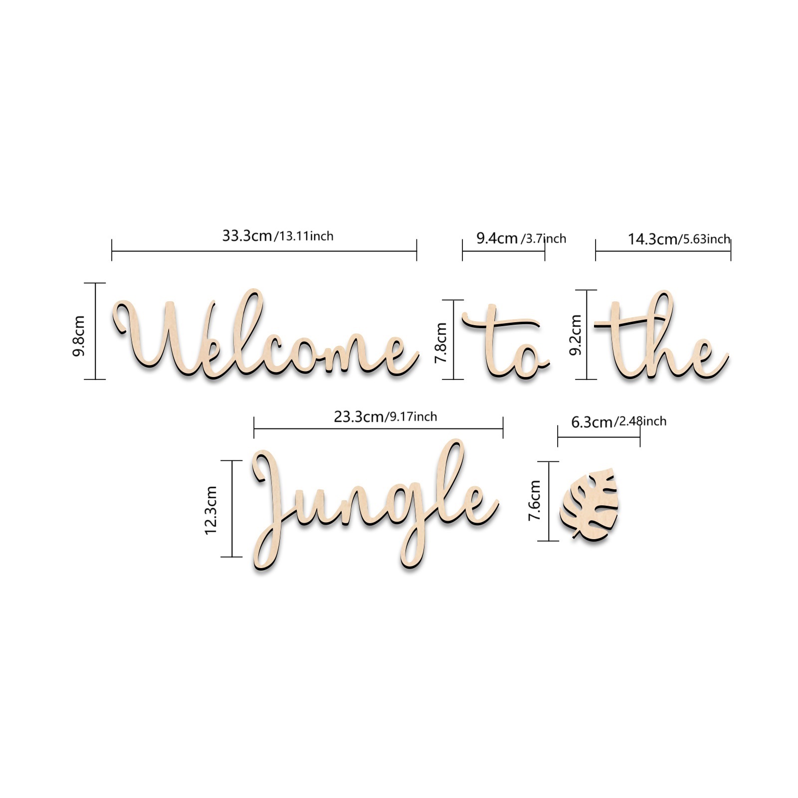 Welcome to the Jungle Wooden S - Baby Nursery Jungle Animals 评论和价格