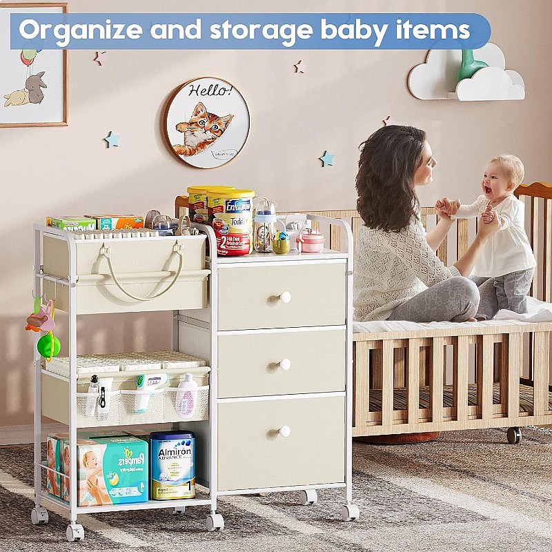 Large Capacity Baby Diaper Org - Baby Nursery Drawers 评论和价格