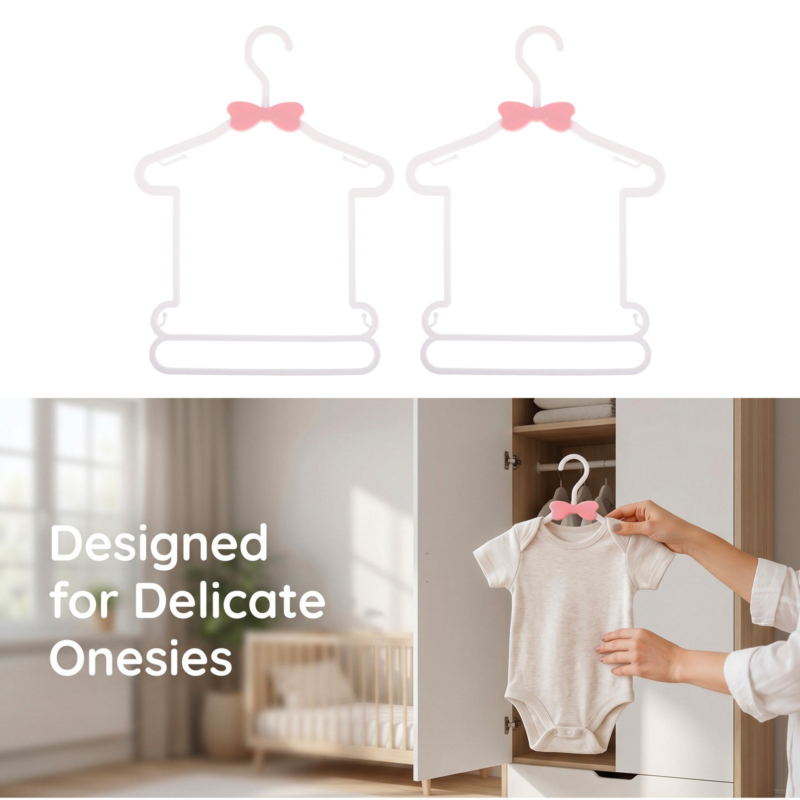 8Pcs Anti Slip Newborn Hangers - Baby Nursery Hooks 评论和价格