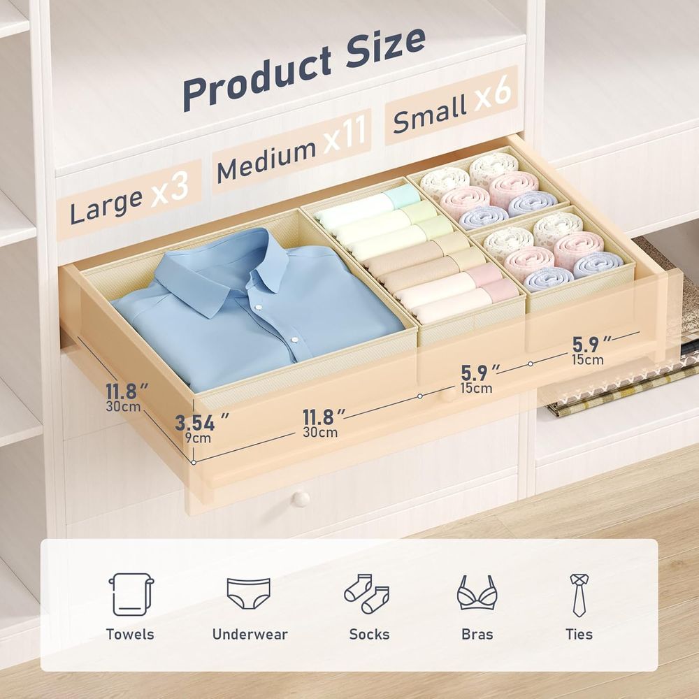 Organizer Clothes - 20 Pack Cl - Baby Nursery Drawers 评论和价格