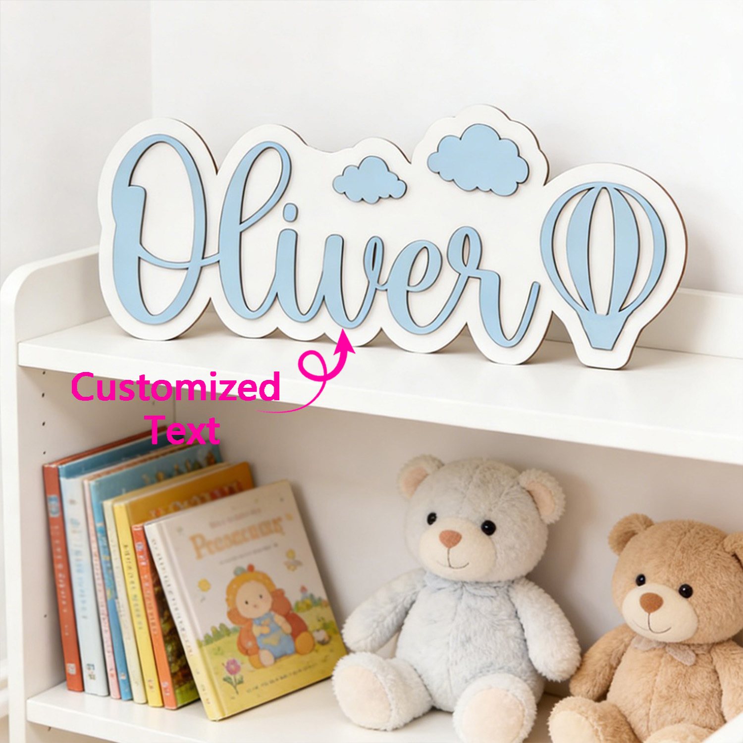 Personalized Hot Air Balloon & - Baby Nursery Usa 评论和价格