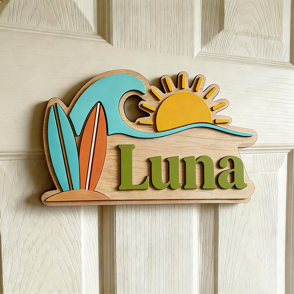 Custom Beach Wave Surfboard Su - Baby Nursery Usa 评论和价格