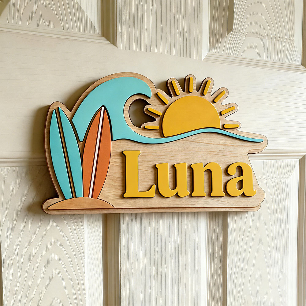 Custom Beach Wave Surfboard Su - Baby Nursery Usa 评论和价格