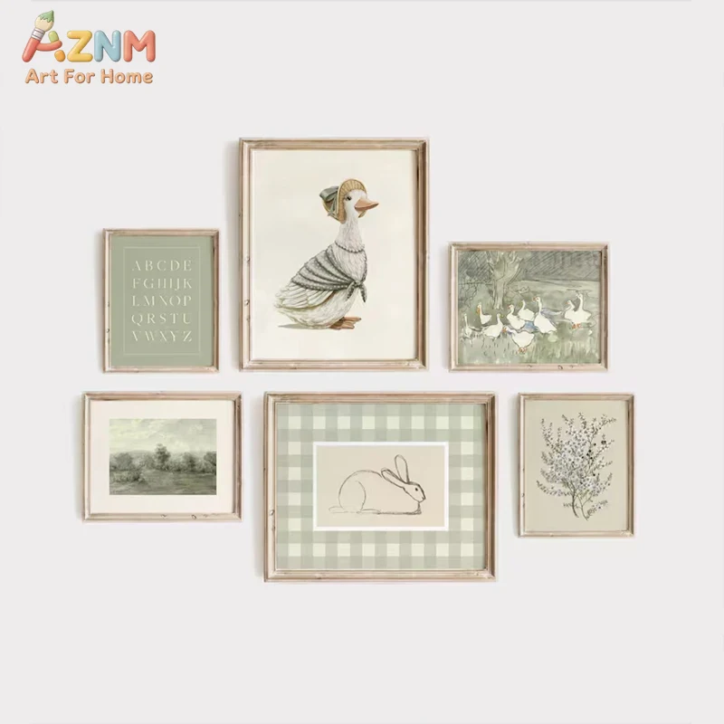 AZNM Vintage Peter Rabbit Jemi - Baby Nursery Vintage Decor 评论和价格
