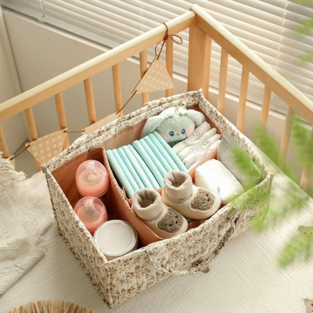 Floral Diaper Caddy Organizer  - Baby Nursery Essentials 评论和价格